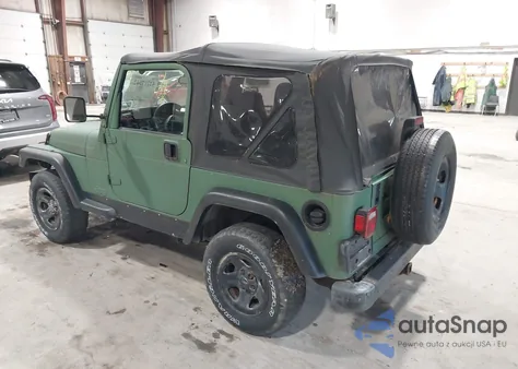 2002 Jeep Wrangler Se z USA, uszkodzony, nr VIN 1J4FA29P62P758139